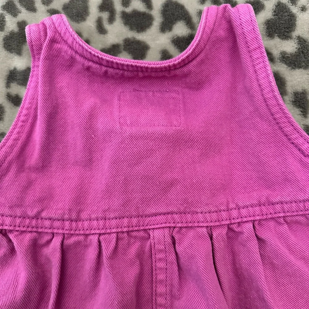 1997 Vintage Levi’s Jeanswear For Girls Colored Denim Dress Pink Size 18 months